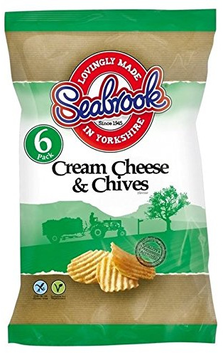 Seabrook Formaggio E Patatine Erba Cipollina 25g X 6 Per Confezione (Confezione da 2)