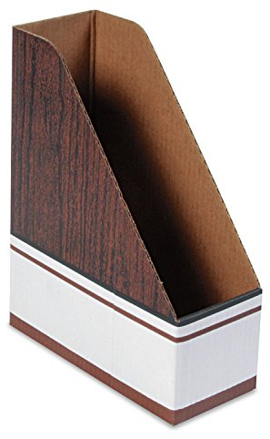 Bankers Box 12-Pack Magazine File Holders, 4 x 9 x 11-1/2, Wood Grain