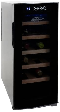 Koolatron 12 Bottle Deluxe Thermoelectric Wine Cooler, Black