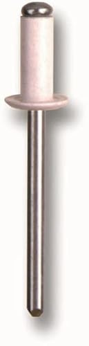 Bralo - Remache alum. stand. 4.0x10 blanco c/500