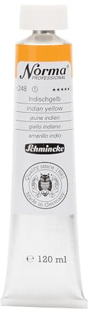 Schmincke – Norma® Professional - feinste Künstler-Ölfarben, Indischgelb - 120 ml