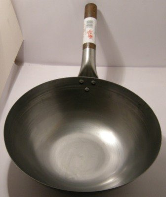 Cookware company - Sartén wok (acero al carbono, 30 cm, fondo plano)