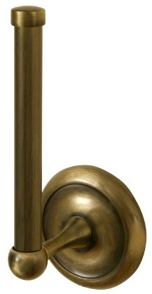 Bisk Deco 00404 Porte Rouleau pour Papier Toilette en Laiton Antique 7,5 x 8 x 17,5 cm
