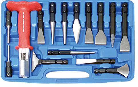 BGS 1641 | Meißel- und Durchschläger-Satz | 15-tlg.