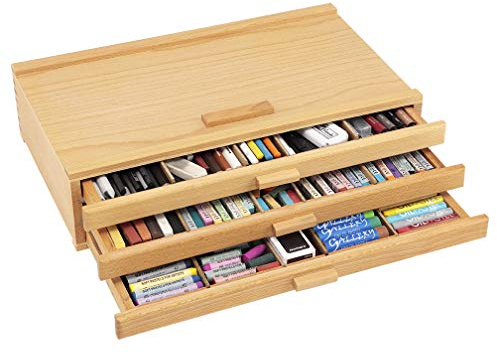 Creative Mark Pastellbox aus Holz mit 3 Schubladen
