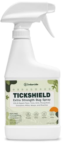 Tickshield Extra-Strength Bug Spray | Our Original Formula with an Extra Kick | for People, Gear, & Animals Over 20 Lbs (Pint)