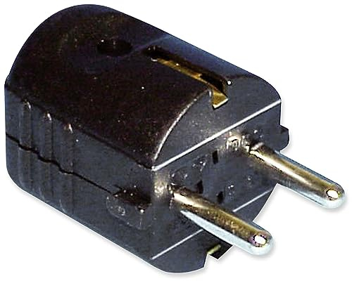 as - Schwabe Fiche électrique mâle avec Terre 45032 45032 230 V Noir IP20 1 pc(s)