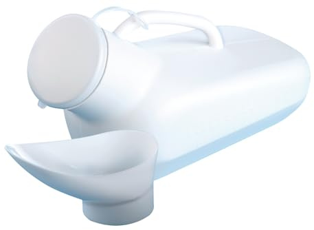 Maximex Urin-Flasche Unisex, mit dichtem Verschluss und Skala bis 800 ml, auch für Damen geeignet, Maße (B x H x T): 32,5 x 15 x 10 cm