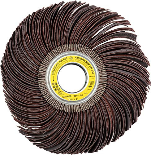 Klingspor 10210 Ruedas Abrasivas de Láminas, mm 650, 250 mm x 100 mm, 80 Grano
