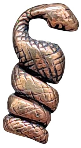 Kiss of Leather Bartperle Haarperle Bronze Schlange 5mm Innendurchmesser 2001