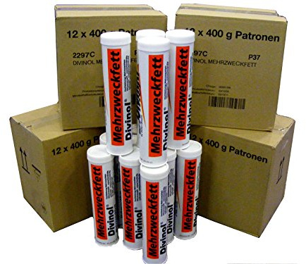 120x Mehrzweckfett à 400ml Fettkartusche, Fettpatrone, Kartusche, Lithium, Fett