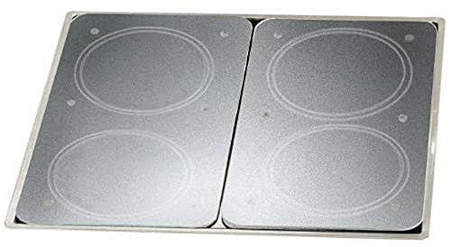 WENKO Herdabdeckplatte Universal mit Sicherheitsfolie 2er Set, für Glaskeramik-, Elektro- & Gasherde, hygienisch, Kratz- & schlagfest, Schneidbrett mit rutschfesten, höhenverstellbaren Füßen