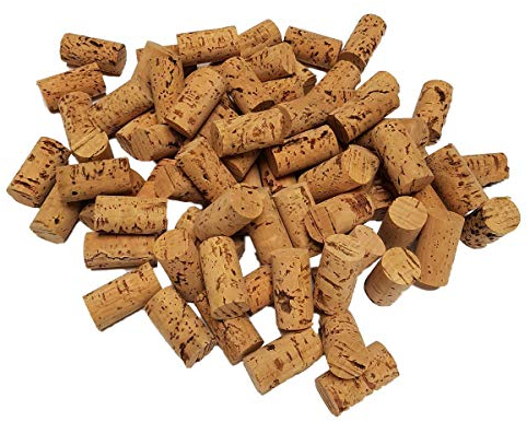 Iberia 200 Stück Korken 45x24 mm - Bastelkorken, dunkel Weinkorken -Flaschenkorken zum Basteln und Deko - Bastelzubehör und Hobby Bedarf - DIY vegan und ökologisch