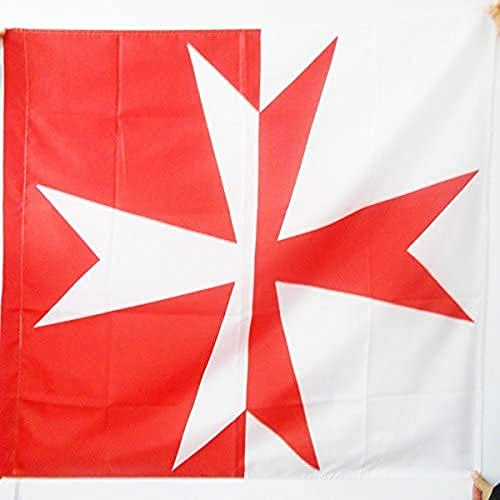 AZ FLAG Bandera de la Orden de Monte GAUDIO 90x90cm para Palo - Bandera Ejercito de Francia 90 x 90 cm