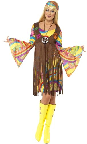 Smiffys 60s Groovy Lady, Brown Halloween und Karneval