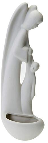 Holyart Bénitier Ange Gardien Porcelaine Pinton 35 cm