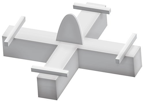Fartools 113774 - Distanziatore per piastrelle a croce, riutilizzabile, lunghezza 1,5 mm, altezza 5 mm (Confezione da 100)