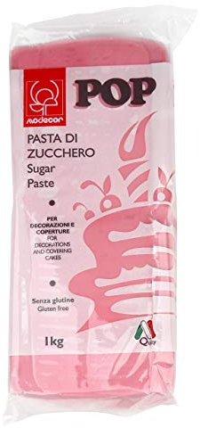 Modecor - Pasta Di Zucchero Colorata Pop 1 kg Modecor - Colore rosa