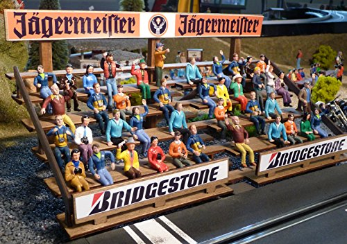 Slotcar Dekoration TRIBÜNE in 1:32 aus Holz für Carrera DIGITAL Figuren