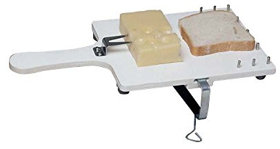 Behrend Küchenbrett mit Haltegabel, Brettchen, Schneidebrett, Schraubzwinge, Gummifüße