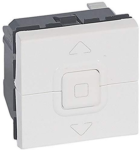 Legrand 078705 Mosaic Interrupteur de Volets Roulants, 500W, 2 Modules, Blanc Antimicrobien