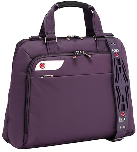 i-stay Ladies 15.6 – 16 inch Laptop Bag with Non-slip Shoulder Strap - Purple