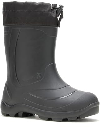 Kamik Snobuster 1 Kids’ Snow Boots, Waterproof, Thermal Liner & Adjustable Snow Collar, Black - 12 Little Kid