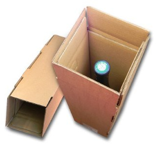 Lot de 10 cartons spéciaux pour expédier 1 bouteille