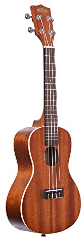 Kala Konzert-Ukulele aus satiniertem Mahagoni mit weißer Einfassung (KA-C)