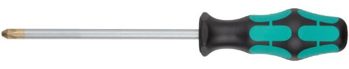 Wera 05008735001 Kraftform Plus - Destornillador Phillips de 350 PH, Punta láser, PH 3 Cabezales, Longitud de la Hoja de 6 Pulgadas