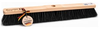 Saalbesen sehr weiche Rosshaar Mix Borsten Besen 60cm Breit mit Stielloch | Kehrbesen ohne Stiel, Naturhaar-Rosshaar-Mischung, Sattelholz, Für Stiele mit Konus