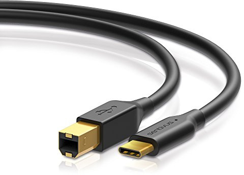 Sentivus USB 2.0 Kabel - 1.5A - B Stecker / C Stecker - 2,00m - schwarz