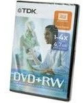 TDK - 1 x DVD+RW 4.7 GB 4x - DVD jewel case - storage media
