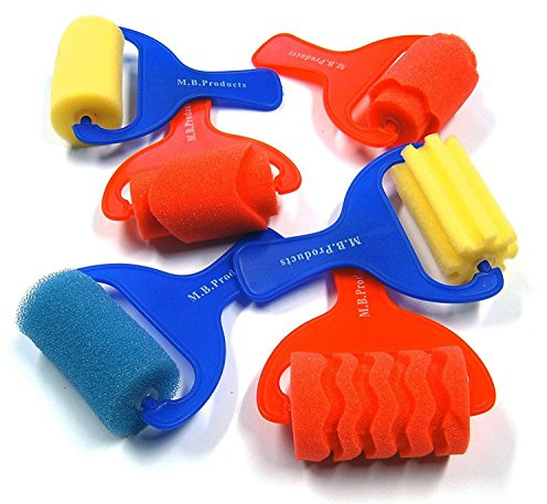 Major Brushes Sponge Paint Rollers - Set of 6