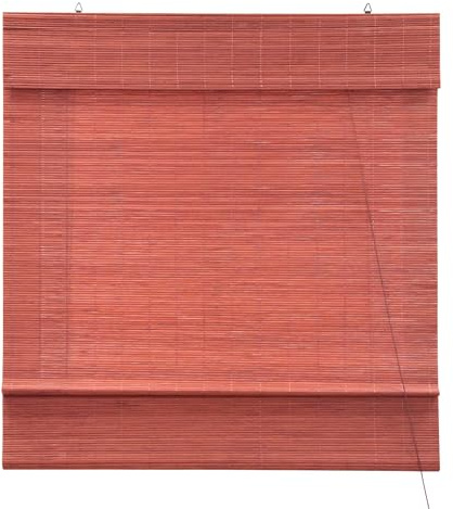 Victoria M. Persiana Enrollable de Bambú para Interiores, Cortina de Protección Solar y Privacidad para Puertas y Ventanas, 110 x 220 cm, Cereza