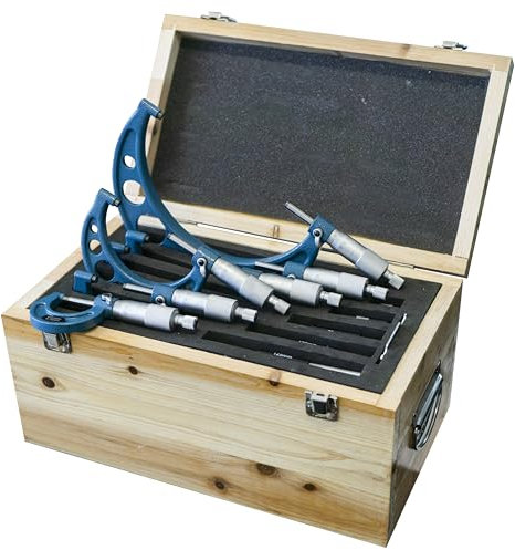 SOGI MIC-0-150 micrometri per esterni in set 6 pz - 0 ÷150 mm - micrometro centesimale assortimento