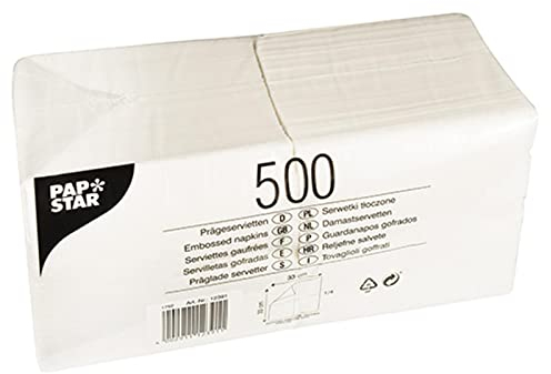 PAPSTAR Servietten, 330 x 330 mm, 1lagig, weiß 12391