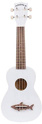 KALA KA MK SS WHT Vintage Satin Finish Makala Shark Soprano Ukulele great weiß