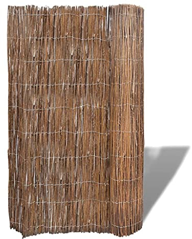 vidaXL Sichtschutzmatte 3x1m Sichtschutzzaun Weidenmatte Naturmatte Weidenzaun