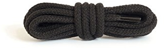 Kaps Round Thick Shoe Laces 5-6mm, 100% Cotton, Replacement for Casual Shoes, School Shoes & Boots, One Pair, 12 Colours & 9 Lengths