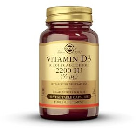 Solgar Vitamin D3 Vegetable Capsules, 50 Count