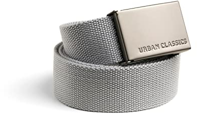 Urban Classics Gürtel Canvas Belt Unisex, grey,