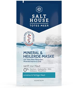 Salthouse Totes Meer Therapie Mineral & Heilerde Gesichtsmaske, mit Zink und Totes Meer Mineralschlamm, klärt, reinigt und beruhigt, 2x7ml