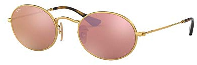 Ray Ban Unisex Sonnenbrille RB3547N, Gr. Small (Herstellergröße: 48), Gold (Gestell: gold,Gläser: grün 001)