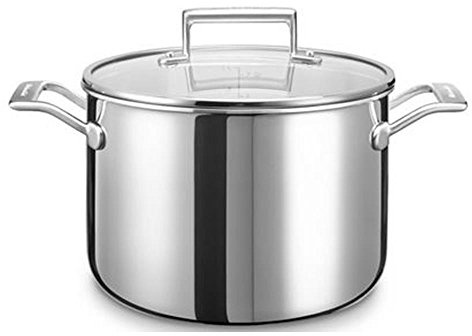 KitchenAid KC2T80SCST Kochtopf, Edelstahl, 24 x 24 x 13 cm, Silber