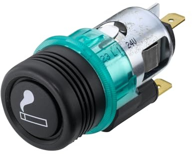 HELLA 8EZ 008 021-011 Accendisigari, 24V, Montaggio, interno, Spina Spina piatta