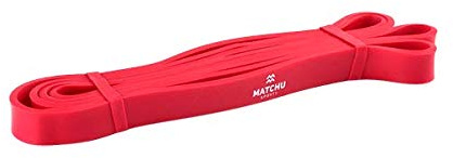 MATCHU - Widerstandsband - Klimmzug-Widerstandsband - Powerband - Fitness-Gummiband - Orange - Widerstand zwischen 2kg und 22kg - Leicht zu tragen - 1 Meter