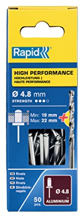 Rapid 5000392 Rivetti Rapid High Performance Ø4,8x25 mm, Acciaio