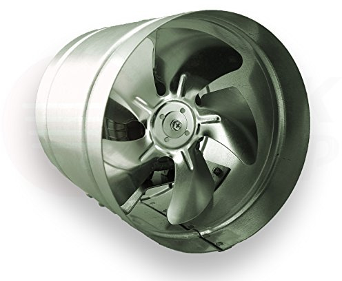 MKK Conduit Inline ventilatore 250mm zinco metallo placcato ARW tubo cappa industriale