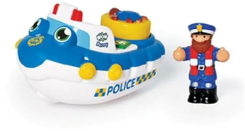 WOW Toys Police Boat Perry,Blue